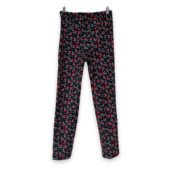 🍒 Cherry Print Skinny Slacks (Size 4) - Picture 4 of 7